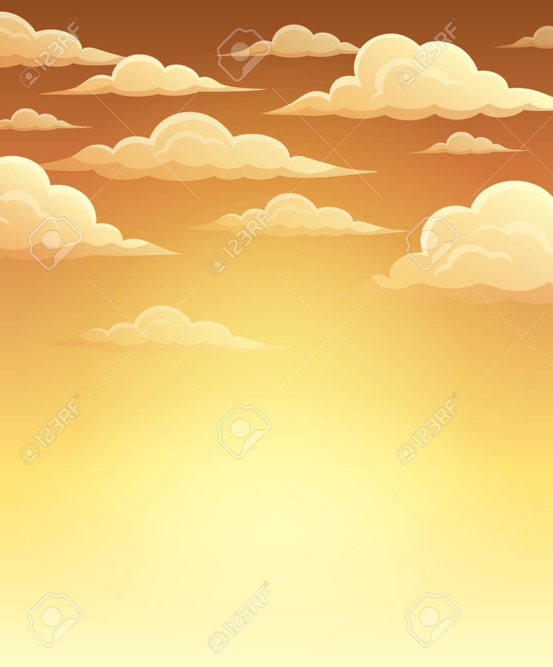 秋空 絵画 イラスト画 自作絵 愛し